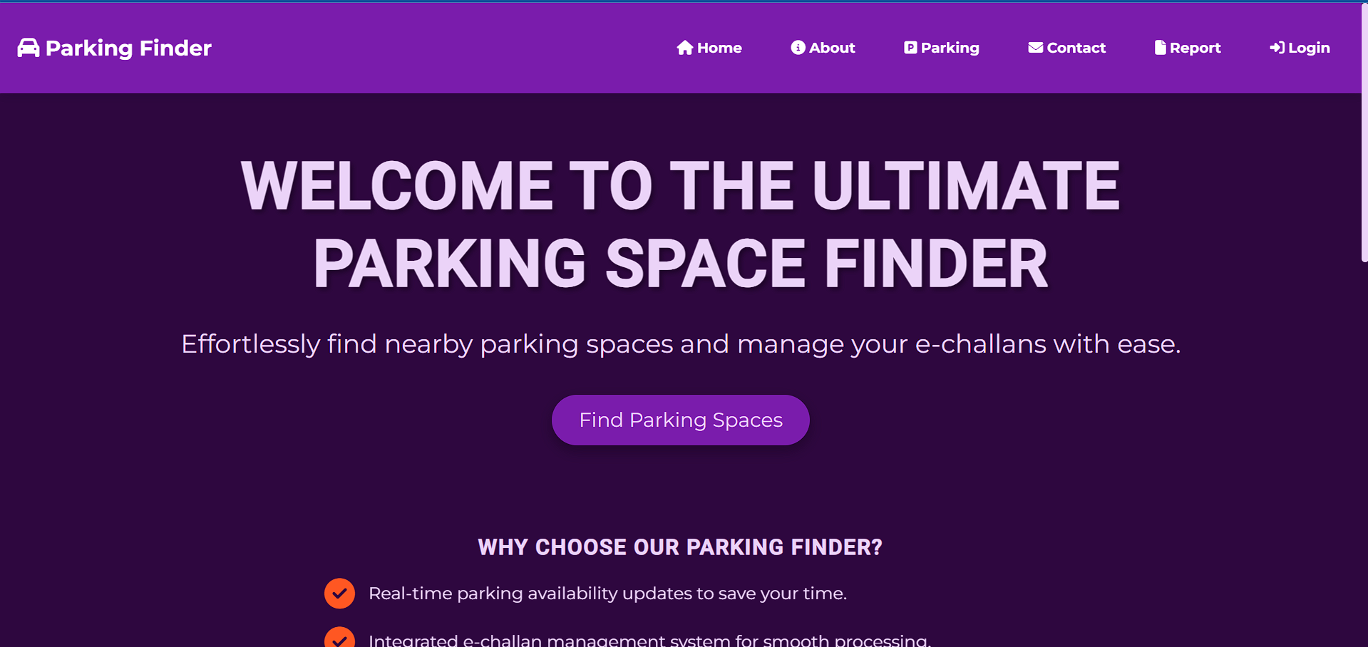 Parking Finder App
